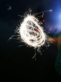 Close-up of firework display