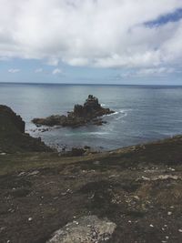 Scenic view of sea against sky