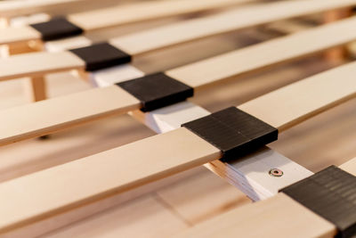 Close-up of piano keys