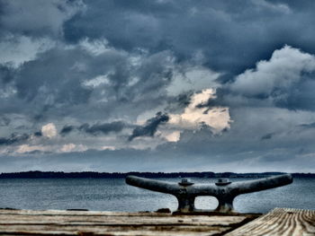 Scenic view of calm sea against sky