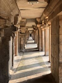 Corridor of old building