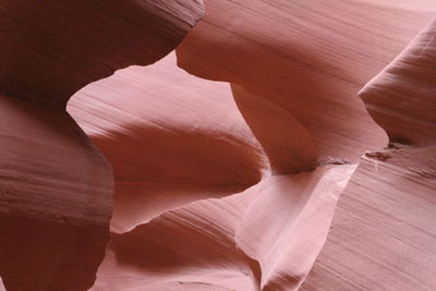 Close-up of rock formation in desert