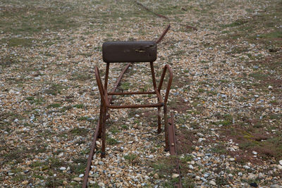 Chair on field