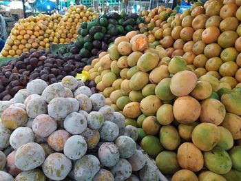 Fruits for sale at market stall