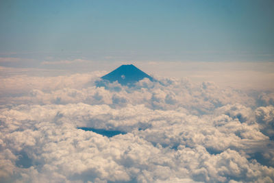 Aerial view of cloudscape against sky