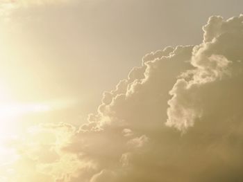 Low angle view of clouds in sky