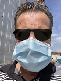 Close-up portrait of man outdoors