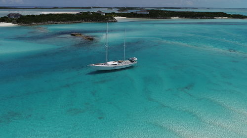 Boats in sea