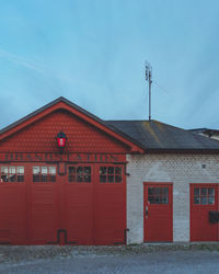 Exterior of house against sky in city