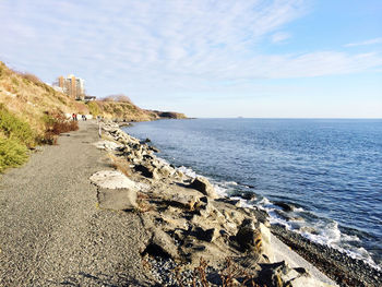 Scenic view of sea against sky