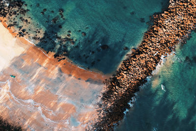 Aerial view of sea