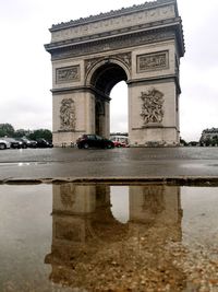 View of monument in city