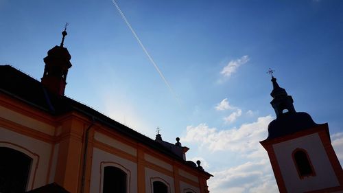 Low angle view of building against sky