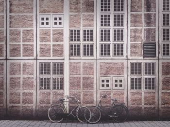 Cars parked in front of building