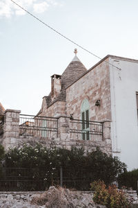 Low angle view of building against sky