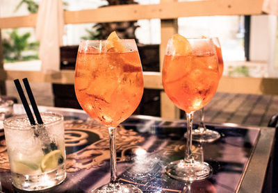 Close-up of drink on table
