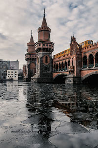 View of oberbaum bridge in berlin