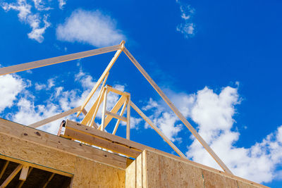 Low angle view of building against sky