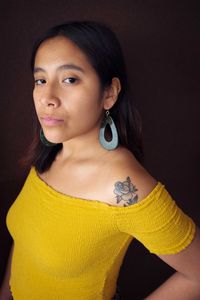 Portrait of a beautiful young woman