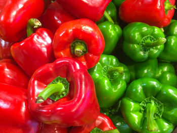 Full frame shot of bell peppers