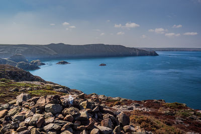 Scenic view of sea against sky