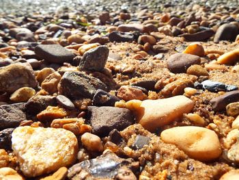 Full frame shot of pebbles