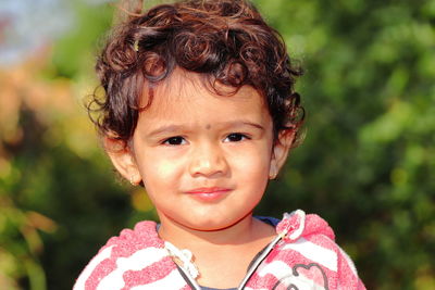 Portrait of cute girl