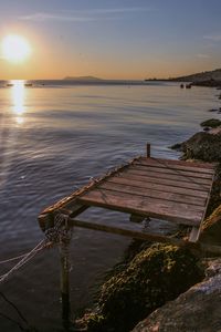 Scenic view of   istanbul kartal sea against sky during sunset