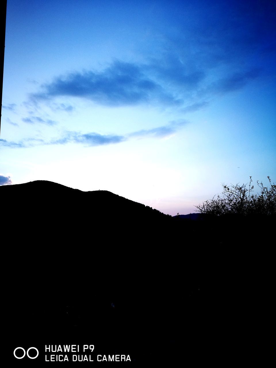 silhouette, sky, no people, tranquility, nature, outdoors, scenics, beauty in nature, cloud - sky, landscape, blue, day