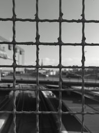 Close-up of chainlink fence