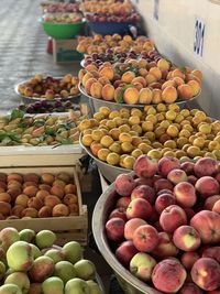 Fruits for sale at market stall