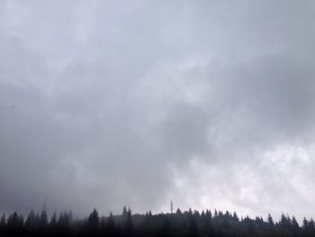 Low angle view of cloudy sky