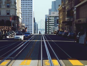 View of city street