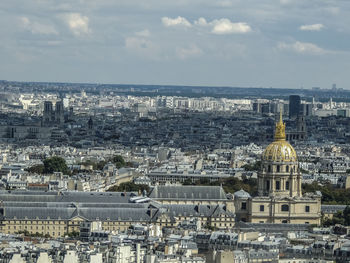 View from eiffel tower in paris, france