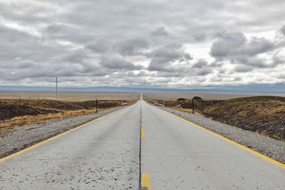 Road against sky