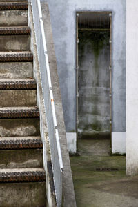 Close-up of window of building