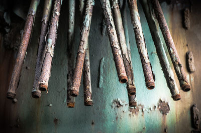 Full frame shot of rusty metal