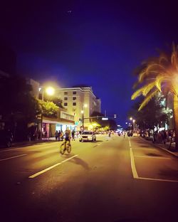 City street at night