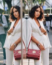 Young woman standing outdoors