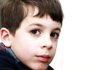 Close-up portrait of boy