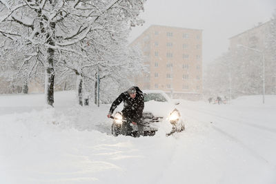 Person in snow