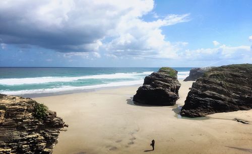 Scenic view of sea against sky