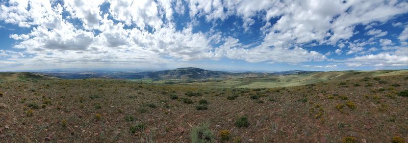 Panoramic view of landscape against sky