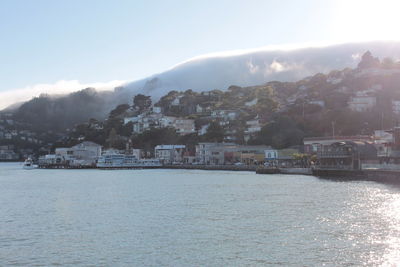 River with town in background