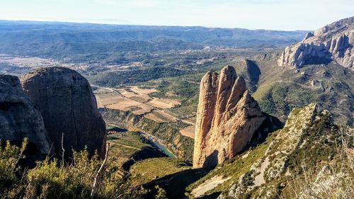 High angle view of landscape