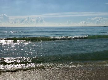 Scenic view of sea against sky
