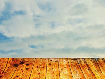 Wood against sky