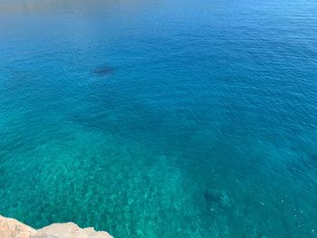 High angle view of sea shore