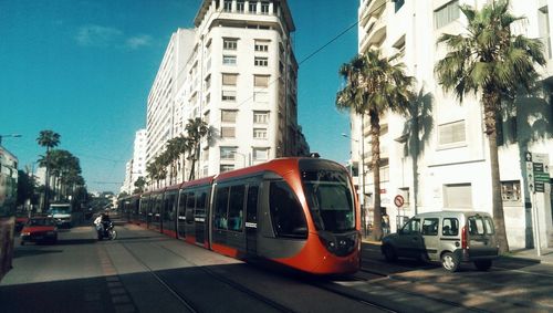 City street with buildings in background