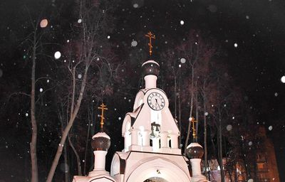 Close-up of statue in winter